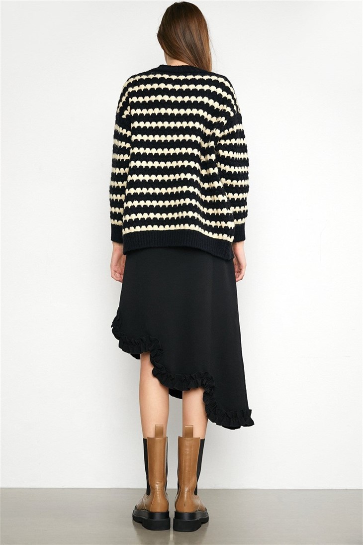 womens striped cardigan